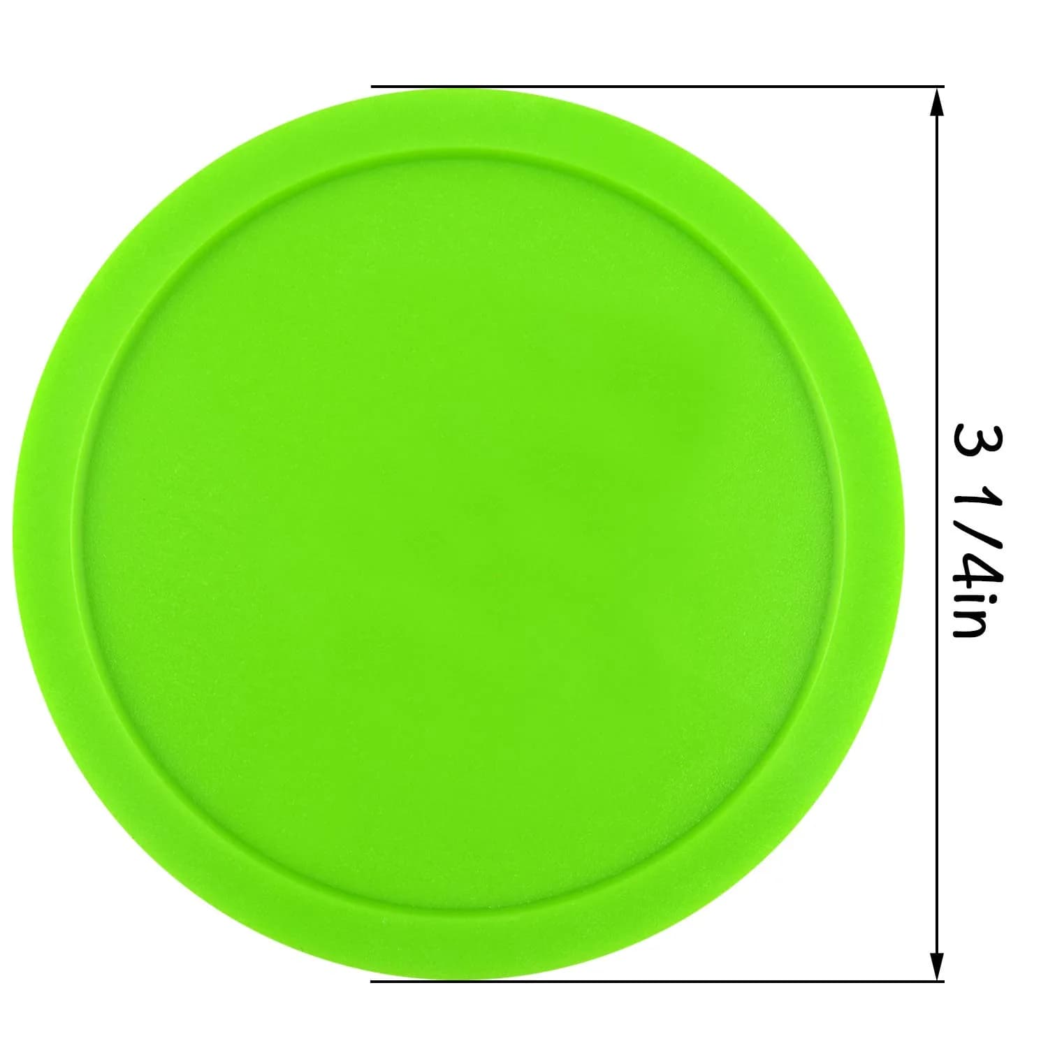 ONE250 Green Air Hockey Pucks (6 Pcs, 3.25 inch Diameter) | Durable ABS Replacement Accessories for Standard Game Tables - view 3