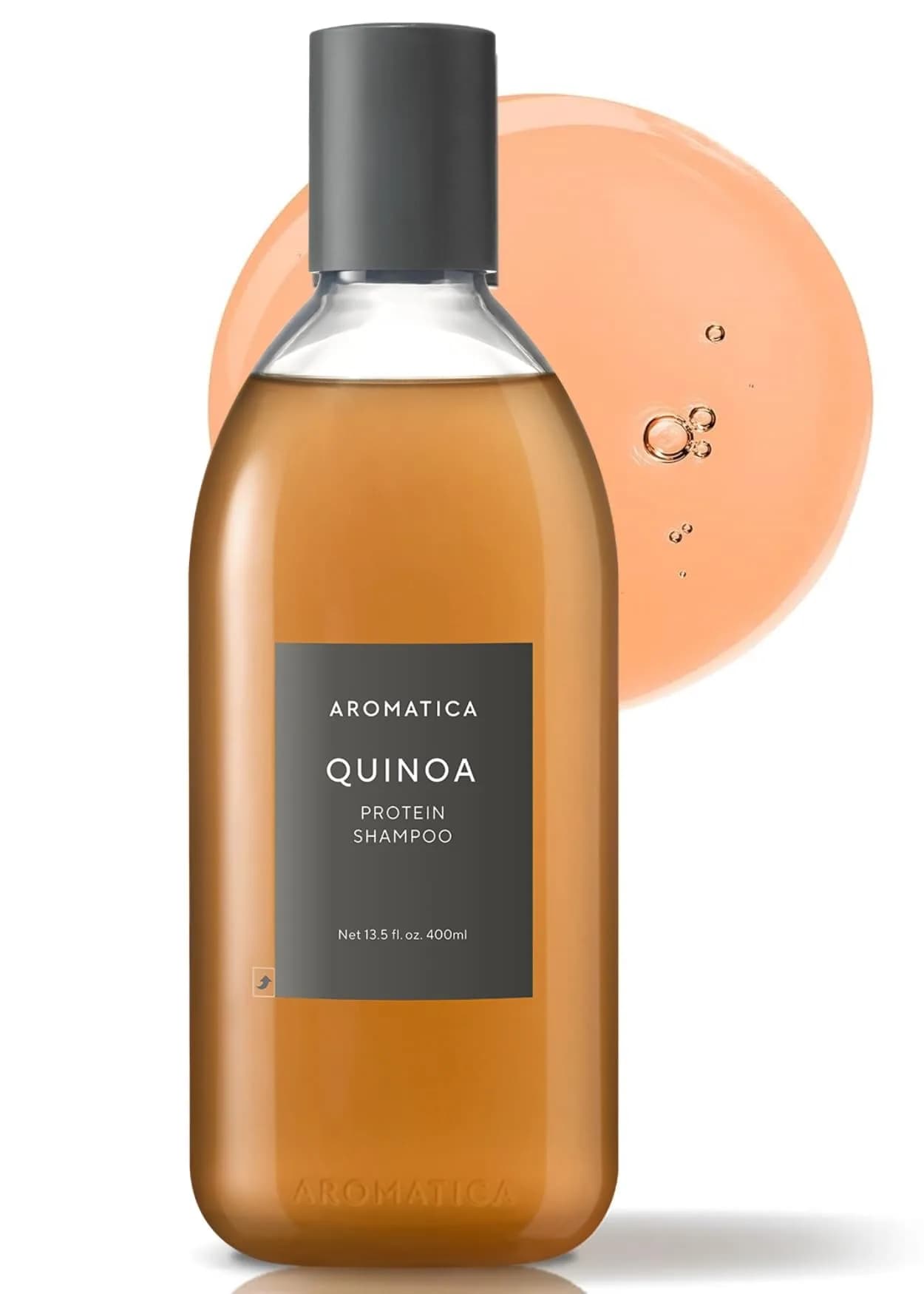 AROMATICA Quinoa Protein Shampoo 400ml (13.53 Fl Oz) | Vegan Protein for Damaged Hair - main product image
