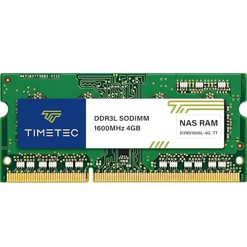 Timetec 4GB DDR3L 1600MHz (PC3L-12800) SO-DIMM RAM Upgrade | Compatible with Synology NAS Servers thumbnail 1