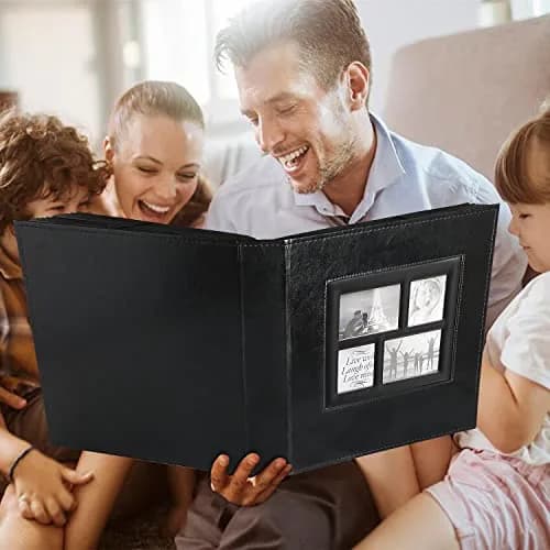 Ywlake Photo Album 4x6 500 Pockets | Extra Large Capacity Wedding Album with Leather Cover thumbnail 7
