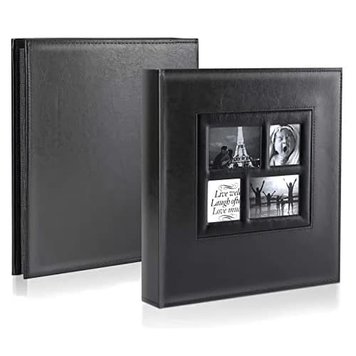 Ywlake Photo Album 4x6 500 Pockets | Extra Large Capacity Wedding Album with Leather Cover thumbnail 2