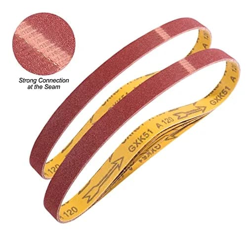 S SATC 1x30 Inch Sanding Belts 24-Pack (60-400 Grits) Aluminum Oxide | Heavy Duty Stripping & Sanding thumbnail 5