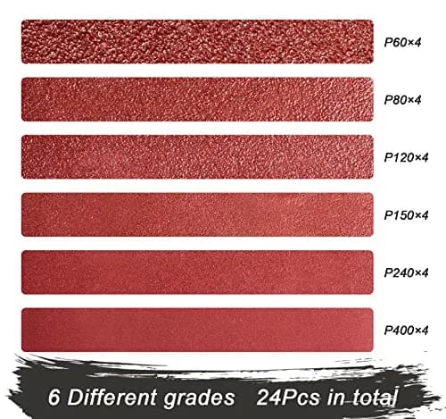 S SATC 1x30 Inch Sanding Belts 24-Pack (60-400 Grits) Aluminum Oxide | Heavy Duty Stripping & Sanding thumbnail 3
