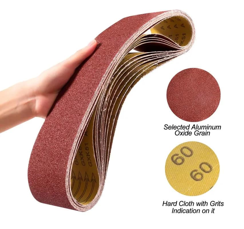 S SATC 4x36 Inch Sanding Belts 12-Pack (60-400 Grits) Aluminum Oxide | Heavy Duty Stripping & Finishing thumbnail 6