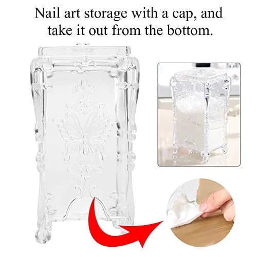 FILFEEL Acrylic Cosmetic Storage Box with Lid | 8cm x 7cm x 14cm (3.1in x 2.8in x 5.6in) thumbnail 5
