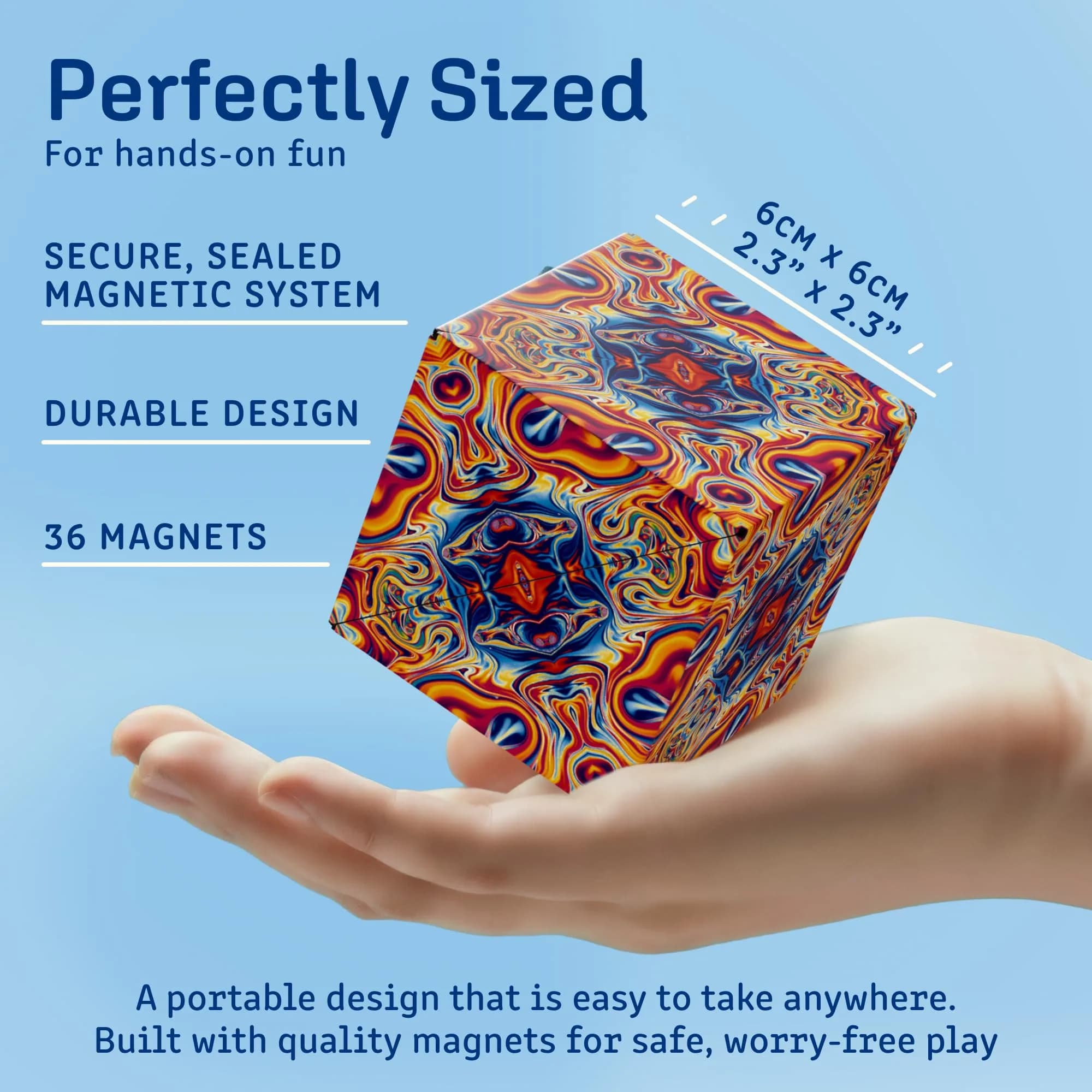 Shashibo Dodeca Spaced Out Shape-Shifting Cube Toy - The Ultimate Fidget and Educational Puzzle for All Ages - view 5