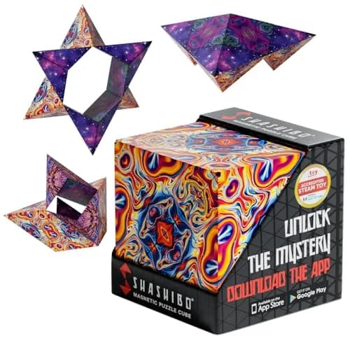 Shashibo DODECA Magnetic Puzzle Cube, Spaced Out Color, 6.3cm (2.5 inch) | STEM/STEAM Educational Toy for Kids & Adults thumbnail 1