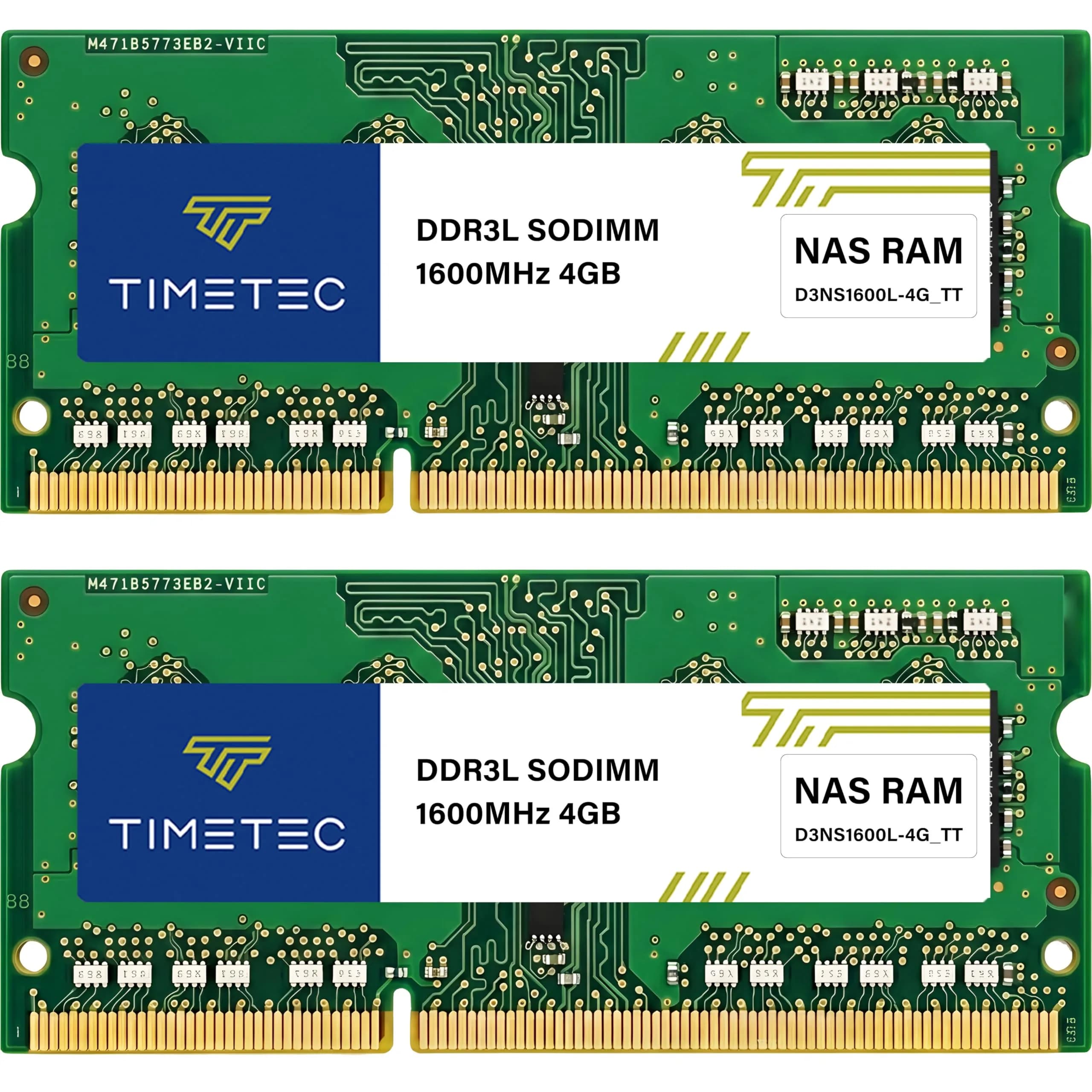 Timetec 8GB KIT(2x4GB) DDR3L 1600MHz PC3L-12800 SODIMM RAM | For Synology NAS & RackStation - main product image