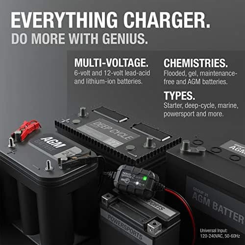 NOCO GENIUS2 2A 6/12V Smart Battery Charger, Trickle Charger & Maintainer | Compact, Power & Versatility thumbnail 5