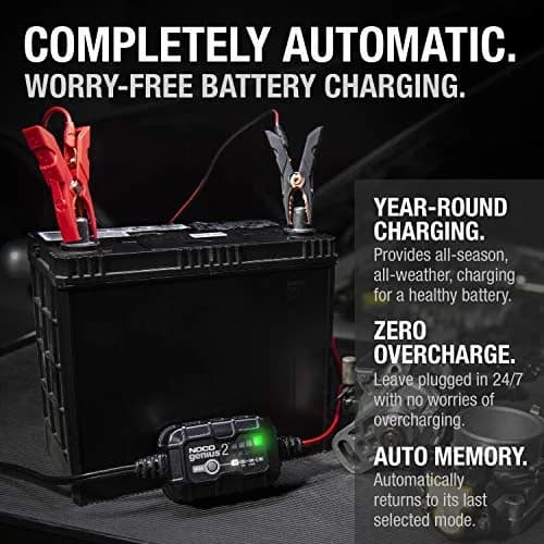 NOCO GENIUS2 2A 6/12V Smart Battery Charger, Trickle Charger & Maintainer | Compact, Power & Versatility thumbnail 7