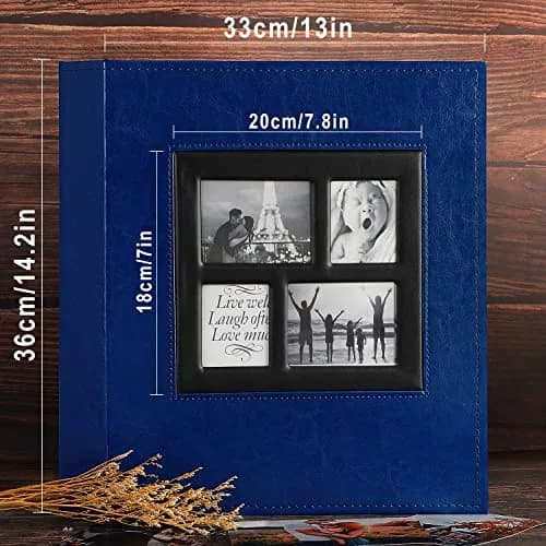 Ywlake Photo Album 4x6 500 Pockets | Extra Large Capacity Family Wedding Album with Leather Cover thumbnail 5