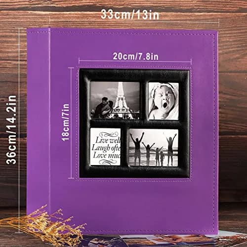 Ywlake Photo Album 4x6 1000 Pockets | Extra Large Capacity Family Wedding Album with Leather Cover thumbnail 5