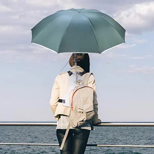 Primo Supply Wearable Hands-Free Umbrella 41 in (105 cm) | UV Sun & Rain Blocker for Outdoors thumbnail 7