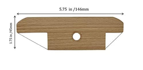 Creative Hobbies Wood and Wire Bevel Cutter Clay Trimming Tool 14.2 cm (5.75 Inches) | Precise 45/30/60 Degree Clay Cutting thumbnail 4