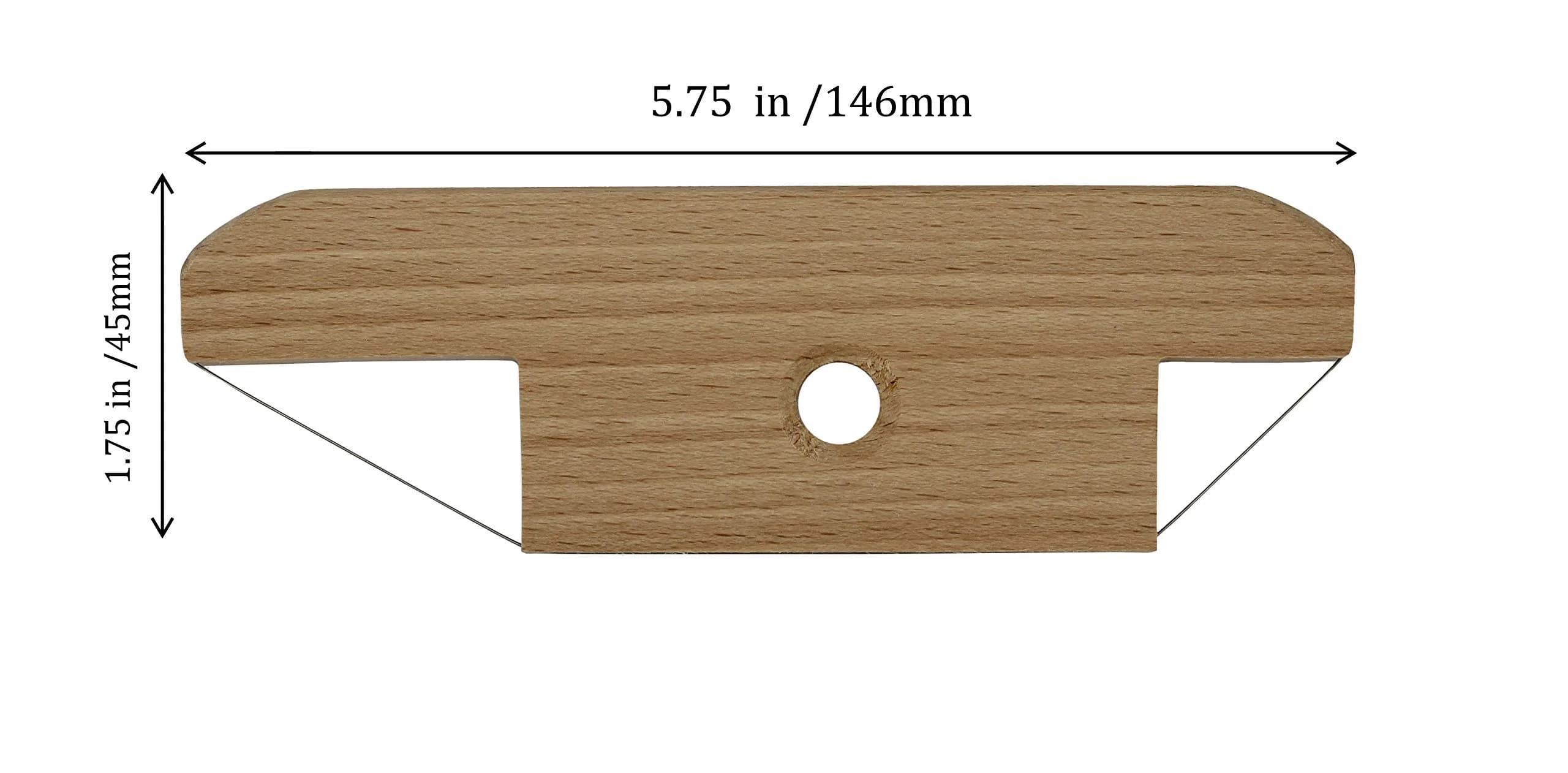 Creative Hobbies Wood and Wire Bevel Cutter Clay Trimming Tool 14.2 cm (5.75 Inches) | Precise 45/30/60 Degree Clay Cutting - view 4
