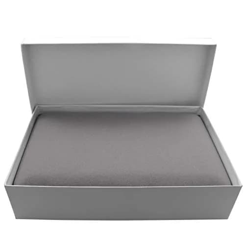 Isaac Kieran Stone Grey Velvet Necklace Gift Box 17.8cm (7 inch) | Travel Storage Display Case thumbnail 3