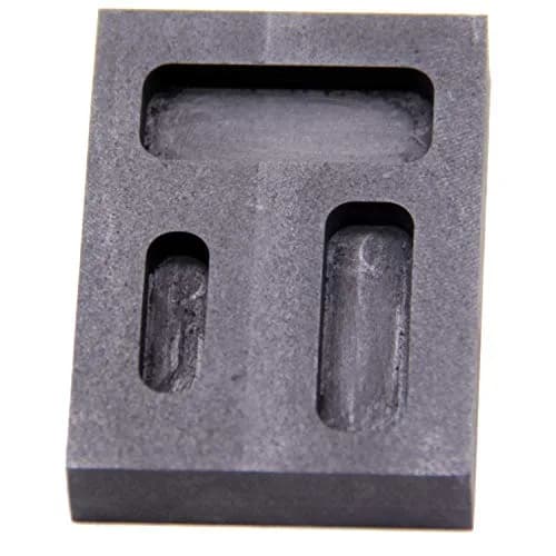JIUDANI Silver Graphite Ingot Mold Crucible for Melting & Casting | High Purity Graphite, 57x42x11mm, 12-36g Capacity thumbnail 5
