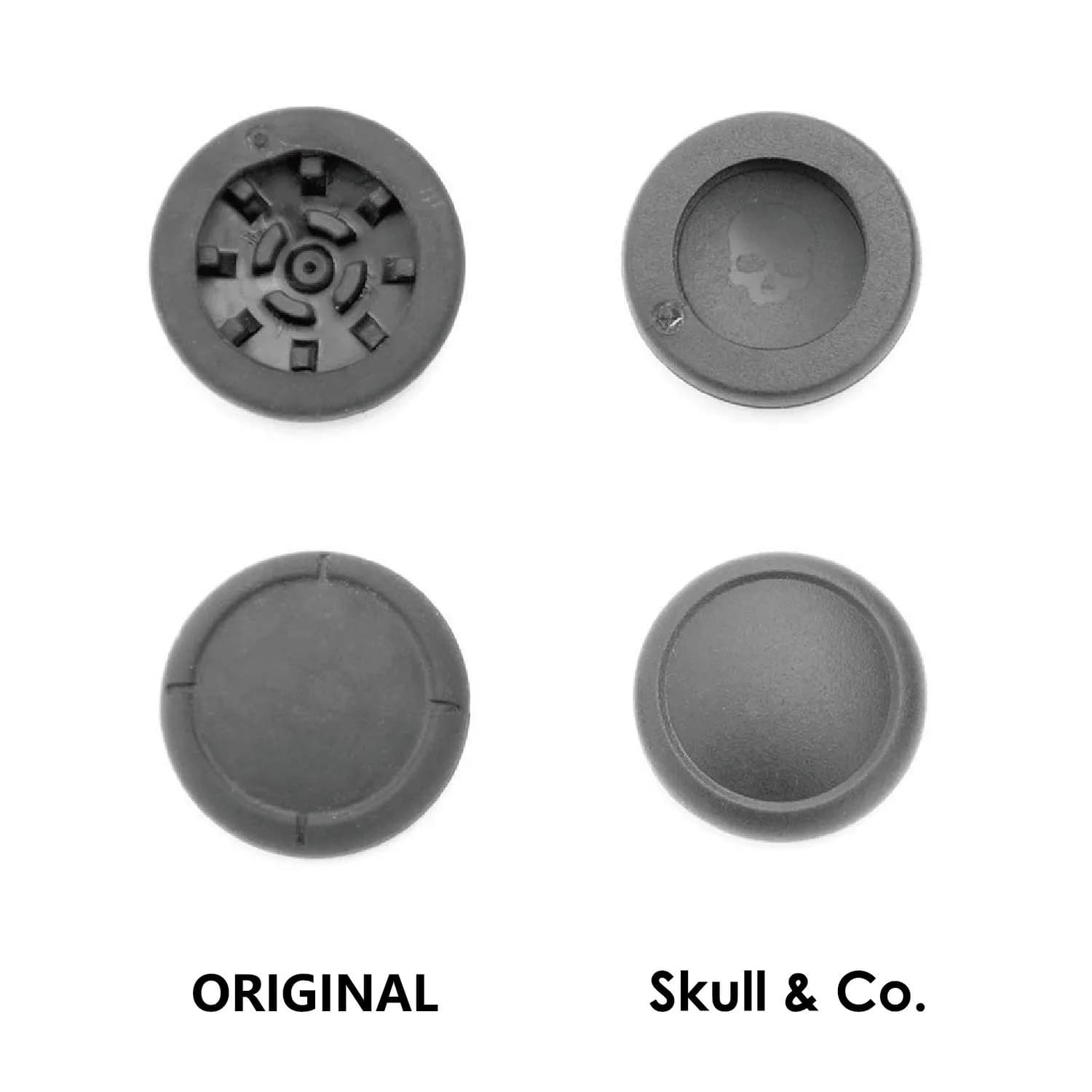 Skull & Co. Replacement Joystick Covers for Nintendo Switch & Lite (6-Pack Black) | Easy Install Repair Parts - view 3