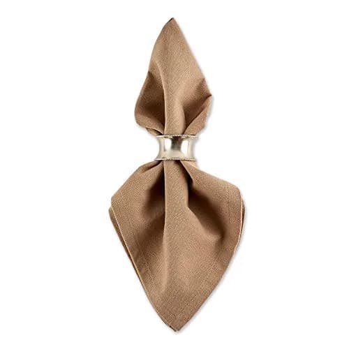 DII Solid Cotton Napkin Set 50.8cm x 50.8cm (20"x20") | Pack of 6 Stone Color thumbnail 4