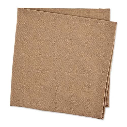DII Solid Cotton Napkin Set 50.8cm x 50.8cm (20"x20") | Pack of 6 Stone Color thumbnail 2