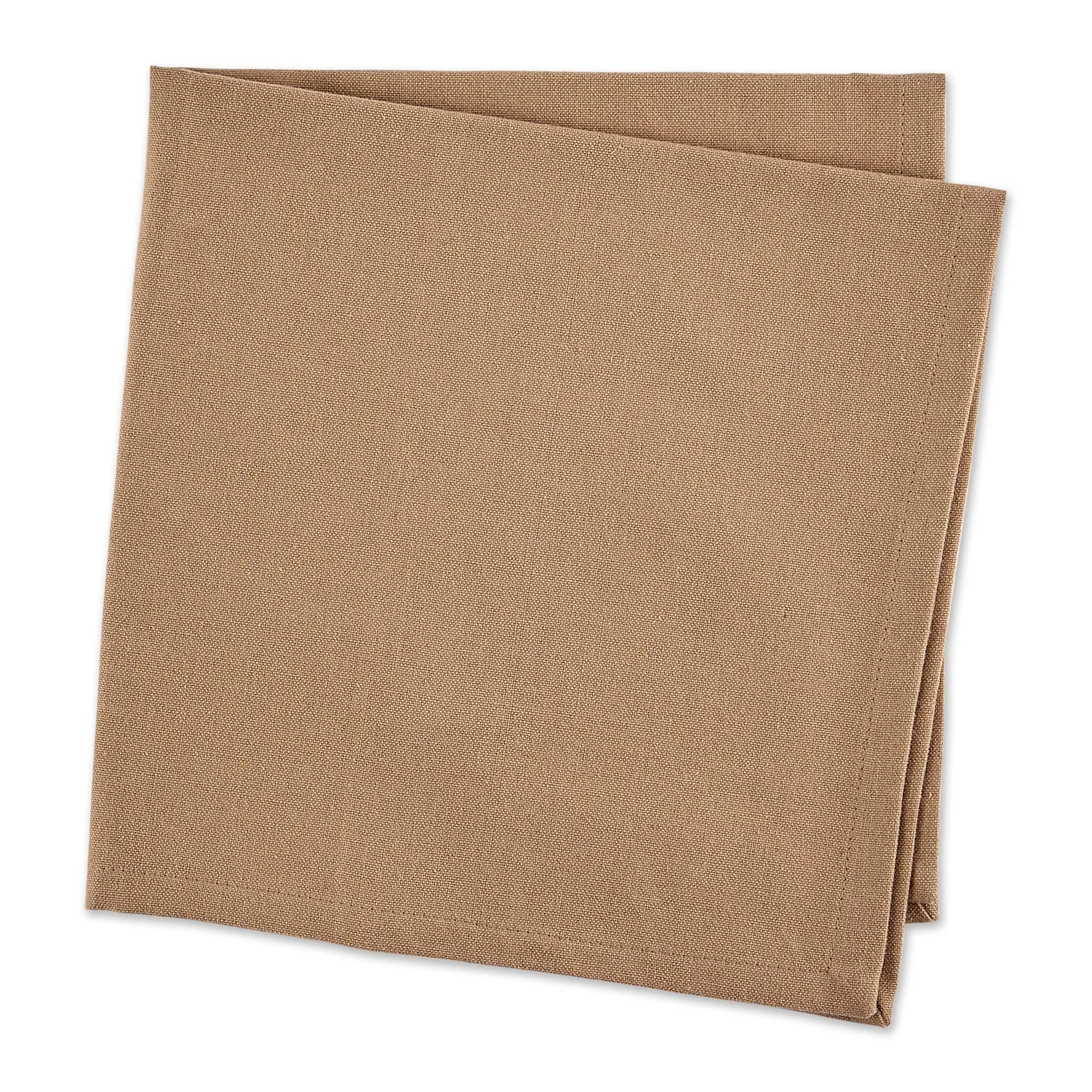 DII Solid Cotton Napkin Set 50.8cm x 50.8cm (20"x20") | Pack of 6 Stone Color - view 2