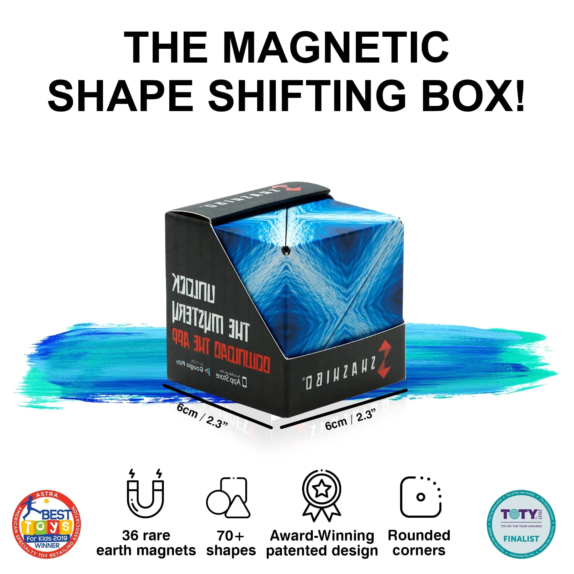 Shashibo Dodeca Blue Planet Sensory Fidget Toy | Transforms into 100+ Shapes - view 2