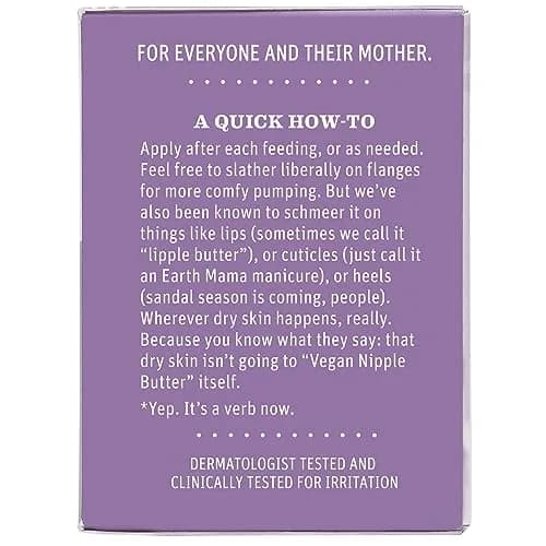 Earth Mama Vegan Nipple Butter 59ml (2 Fl Oz) | Cruelty-Free Lanolin-Free Breastfeeding Cream thumbnail 8