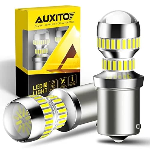 AUXITO 1156 LED Bulb White 6000K 1300LM 5.5W BA15S P21W (Pack of 2) | Brighter Backup & Tail Light Upgrade thumbnail 1