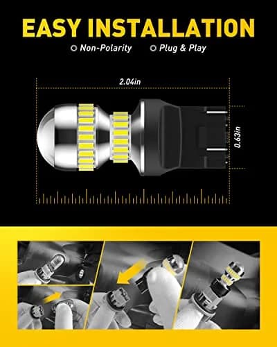AUXITO 7443 LED Bulbs for Reverse Lights Brake Tail Lights 6000K White (2-Pack, 1300LM per bulb) | Brighter, Energy-Saving Replacement thumbnail 7