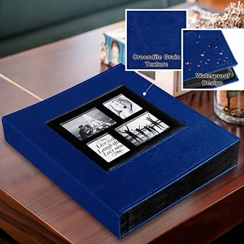 Ywlake Photo Album 4x6 1000 Pockets | Extra Large Capacity Family Wedding Album with Leather Cover thumbnail 3
