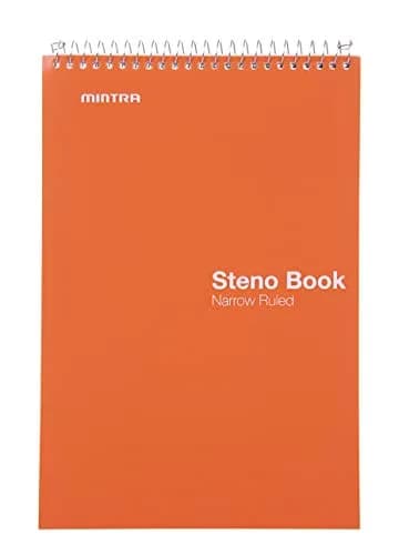 Mintra Office Steno Book - (BRIGHTS - Purp/Wht/Teal/Orange) - Poly Cover, 6in x 9in, 100 sheets, Narrow Ruled for Writing Notes for school, office, work, 6x9 steno notepad, top bound spiral notebook (8 PACK) thumbnail 7