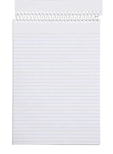 Mintra Office Steno Book - (BRIGHTS - Purp/Wht/Teal/Orange) - Poly Cover, 6in x 9in, 100 sheets, Narrow Ruled for Writing Notes for school, office, work, 6x9 steno notepad, top bound spiral notebook (8 PACK) thumbnail 2
