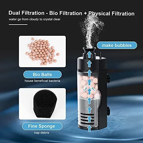 hygger Small Aquarium Bio Sponge Filter Large | 6-20 Gallon Fish Tank Filter for Breeding Fry Betta Shrimp thumbnail 2