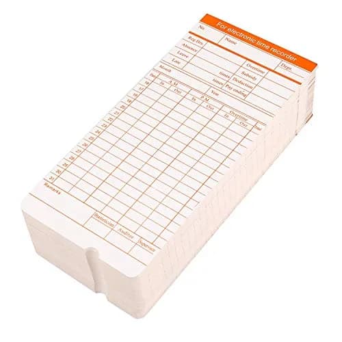 Flexzion Monthly Time Cards 270 Pack | 6 Column Double-Sided Monthly Format thumbnail 4