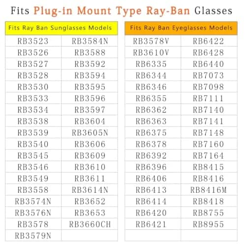 HiCycle2 Replacement Nose Pads for Ray Ban RB6335 RB3549 RB4071 Sunglasses Eyeglasses | Push-In Silicone Fit thumbnail 4
