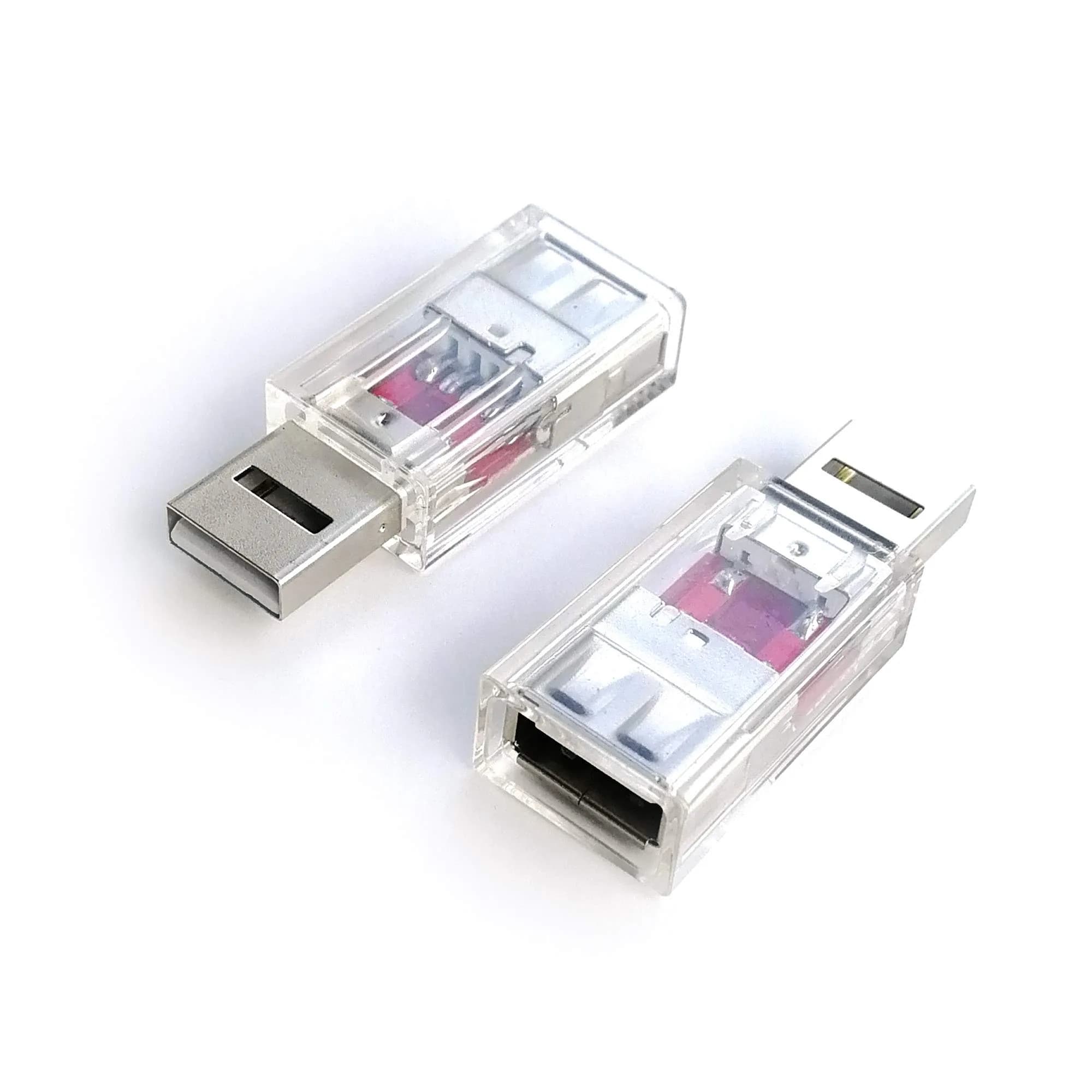PortaPow USB Data Blocker - Protect Against Juice Jacking (Transparent, 2-Pack) | Blocks Data Transfer for Secure Charging - view 2