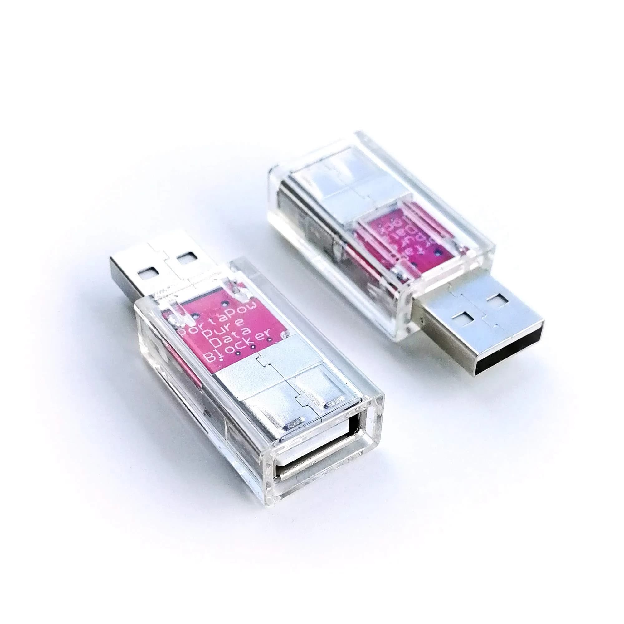 PortaPow USB Data Blocker - Protect Against Juice Jacking (Transparent, 2-Pack) | Blocks Data Transfer for Secure Charging - view 3