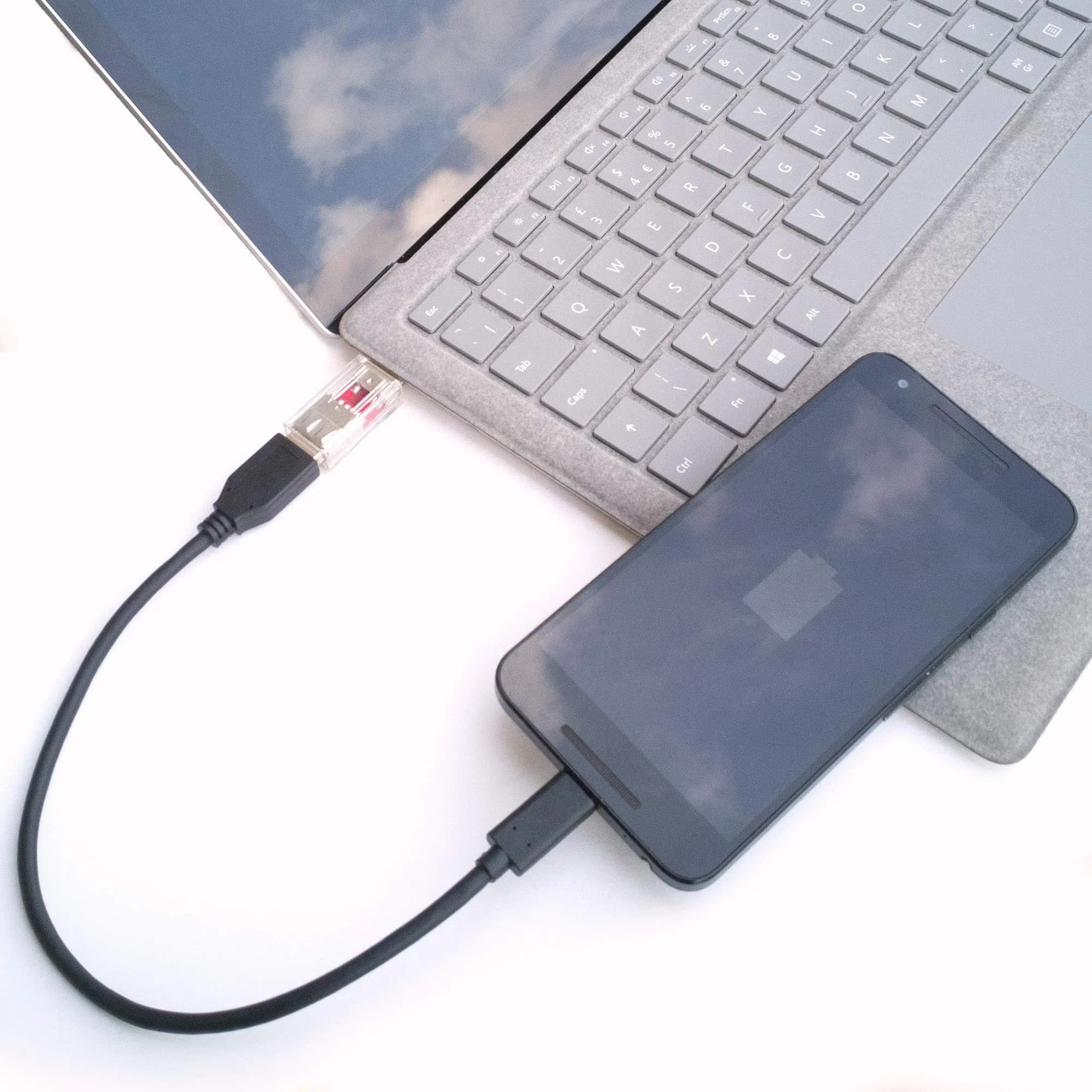 PortaPow USB Data Blocker - Protect Against Juice Jacking (Transparent, 2-Pack) | Blocks Data Transfer for Secure Charging - view 4