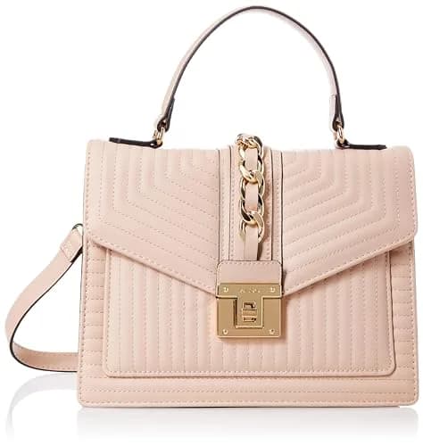 ALDO Women's Jerilini Top Handle Bag Natural Medium | Stylish Faux Leather Handbag for Daily Use thumbnail 1