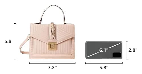 ALDO Women's Jerilini Top Handle Bag Natural Medium | Stylish Faux Leather Handbag for Daily Use thumbnail 3