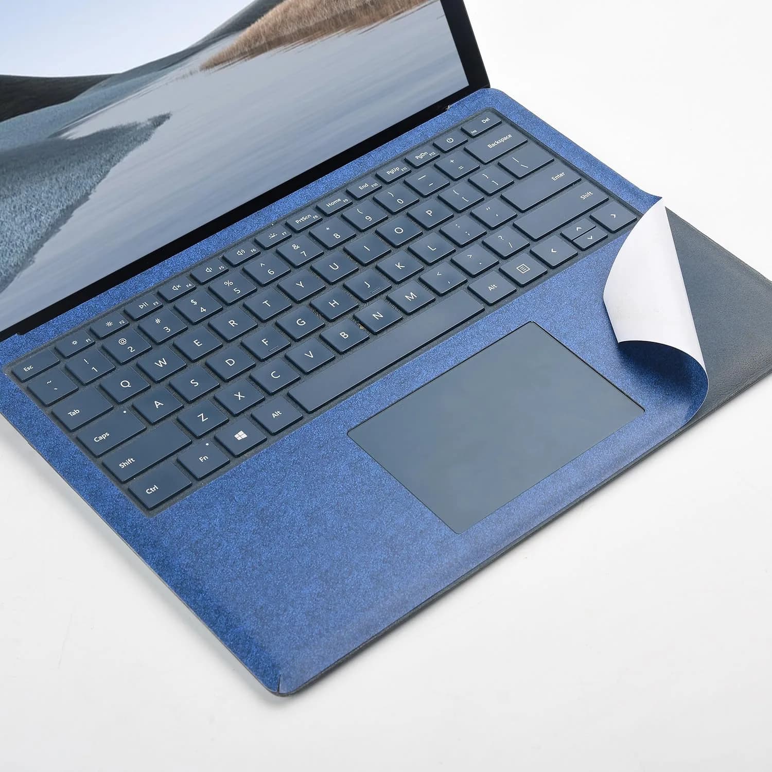 xisiciao Opaque Grey Palm Rest Protector for Surface Laptop 13.5 Inch | Scratch Resistant PVC - main product image