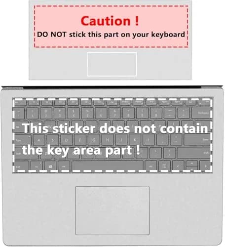xisiciao Opaque Grey Palm Rest Protector for Surface Laptop 13.5 Inch | Scratch Resistant PVC thumbnail 5