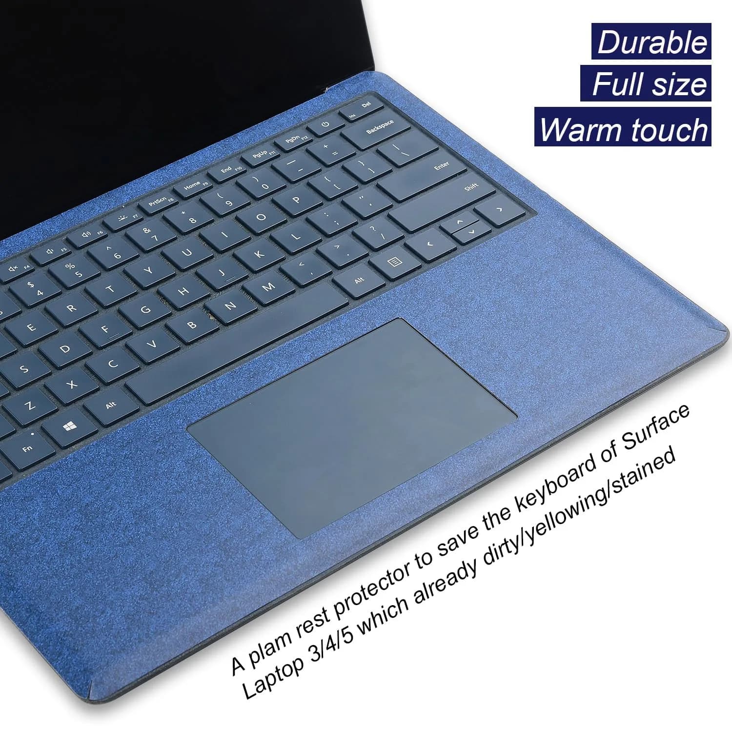 xisiciao Opaque Grey Palm Rest Protector for Surface Laptop 13.5 Inch | Scratch Resistant PVC - view 3