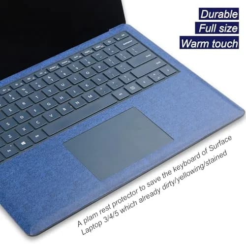 xisiciao Opaque Grey Palm Rest Protector for Surface Laptop 13.5 Inch | Scratch Resistant PVC thumbnail 3