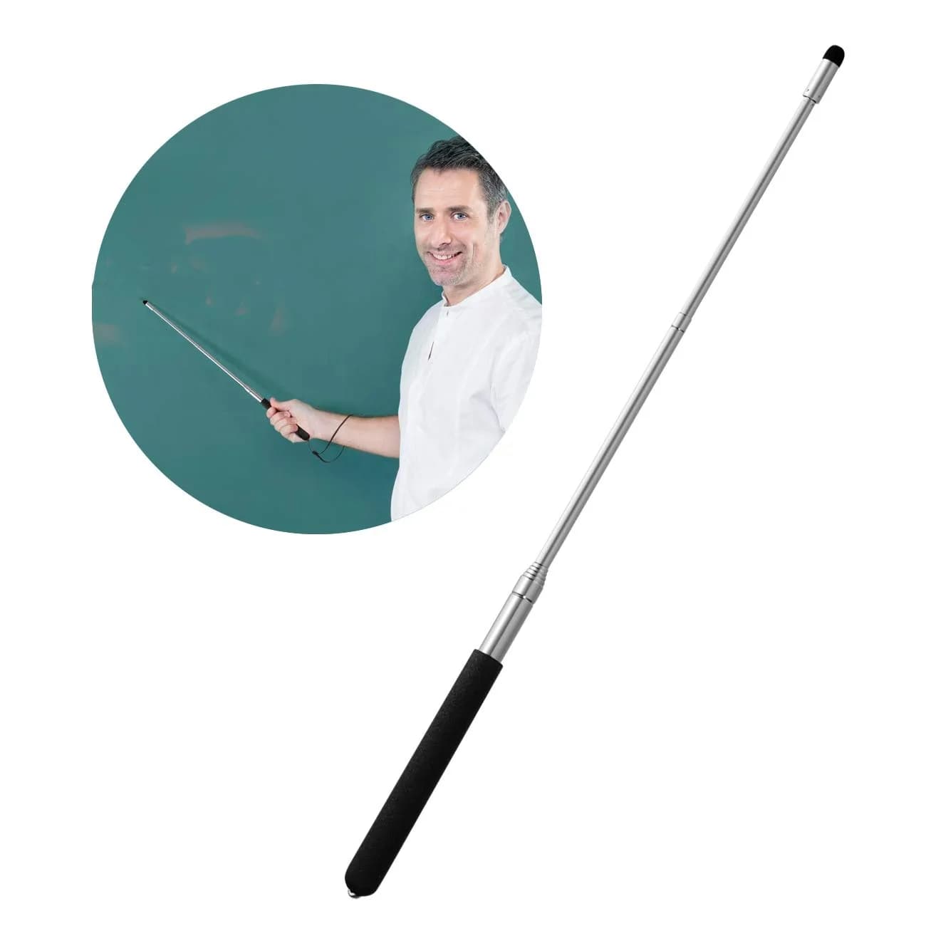 Kesoto Extendable & Retractable Teacher Pointer Stick for Classroom | 100 cm (39.3 inches)
