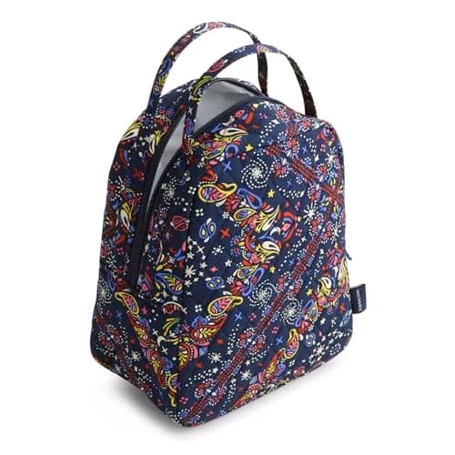 Vera Bradley Premium Cotton Lunch Bag Starry Paisley | Stylish, Insulated, Reusable thumbnail 3