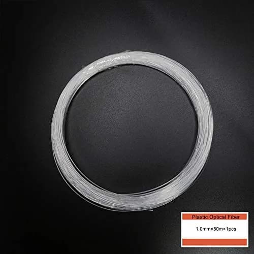 AZIMOM PMMA Plastic End Glow Fiber Optic Cable 1mm (0.04in) 50m (164ft) | Flexible Night Lighting for Sky Ceilings thumbnail 3