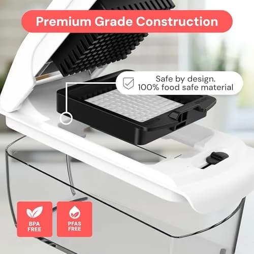 Fullstar Original Pro Chopper 1.2L (4-Cup) | Manual Vegetable Chopper with Container & Stainless Steel Blades thumbnail 5