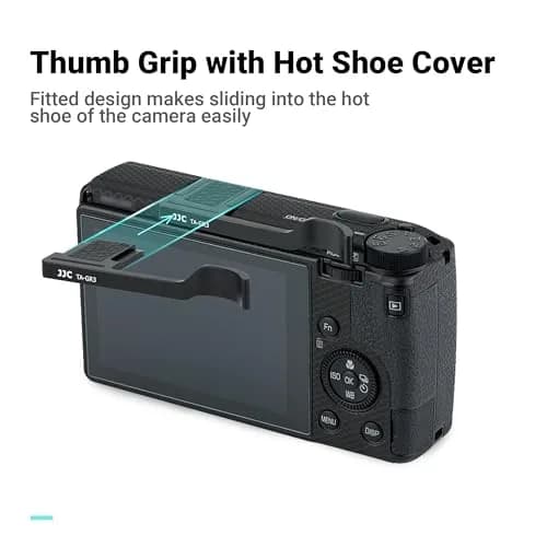 JJC Metal Thumb Grip for Ricoh GR III GR3 HDF GR IIIx GR3x HDF Accessories | Ergonomic Metal Camera Grip for Ricoh thumbnail 4