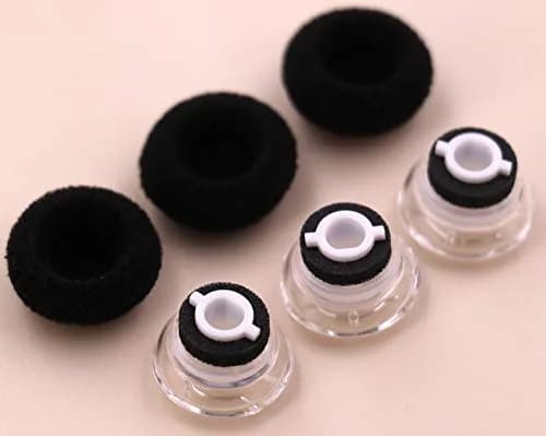 IiEXCEL Clear Silicone Eartip Kit for Plantronics Voyager Legend & 5200 Headsets, Small Size (3 Pairs) thumbnail 1